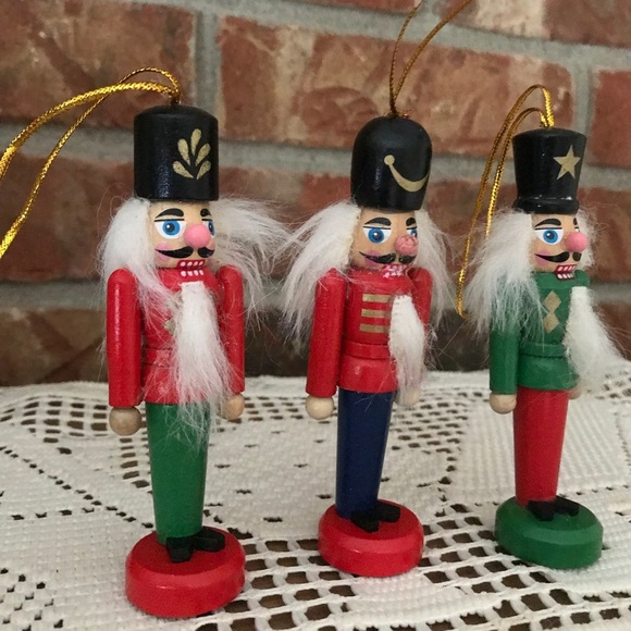 Rare Vintage Hand carved Nutcracker Tree Ornaments - Picture 7 of 7